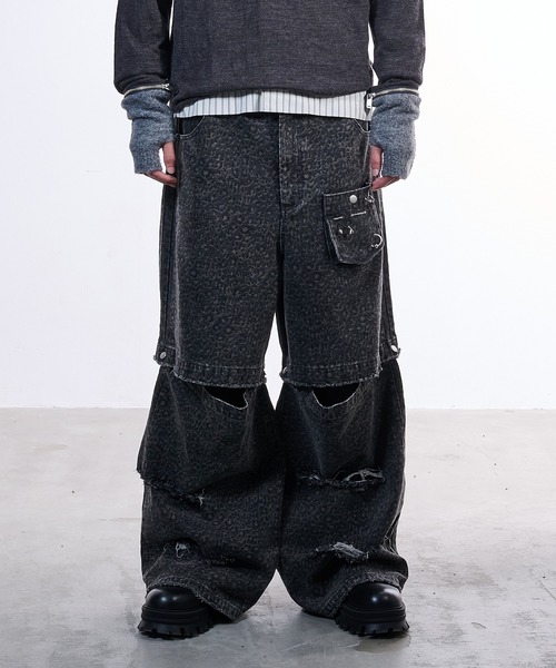 VI E DIT ジーンズ Urban Grunge 2way Leopard Denim/アーバングランジ
