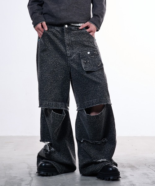 VI E DIT ジーンズ Urban Grunge 2way Leopard Denim/アーバングランジ