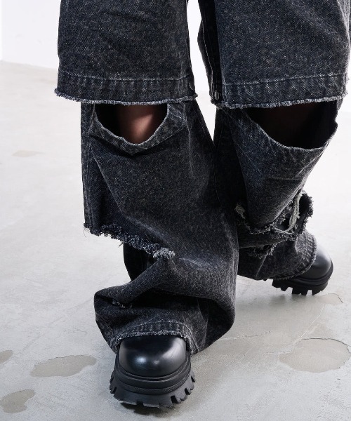 VI E DIT ジーンズ Urban Grunge 2way Leopard Denim/アーバングランジ
