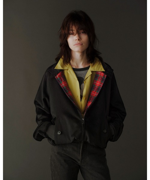 80sUSA製　ヴィンテージ ブラックコーデュロイ　ブルゾン　チンストラップ SOPHNET.（ソフネット） ブルゾン アウター BARACUTA G9 CASHMERE