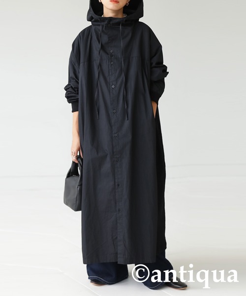 antiqua（アンティカ） コート FREE ブラック レディース : ZOZOTOWN