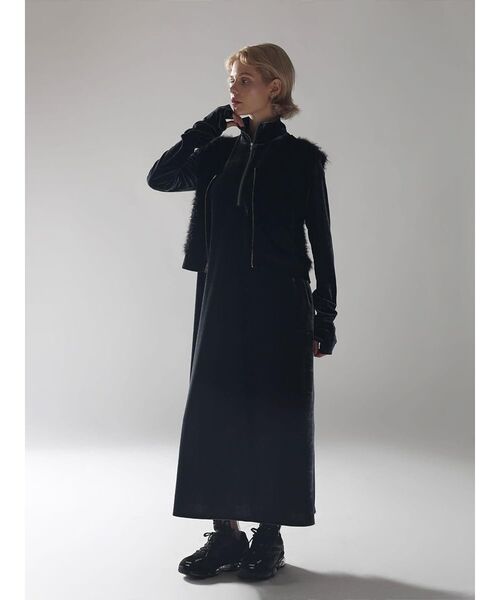 ワンピース FRONT ZIP VELOUR DRESS : ZOZOTOWN Yahoo!店 - 通販