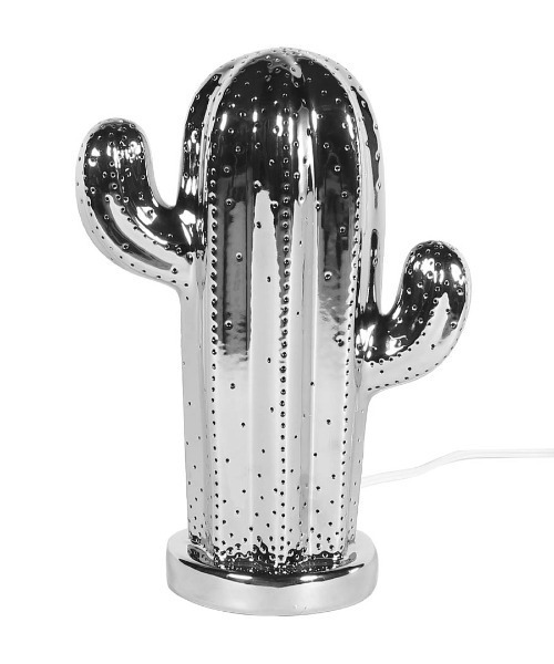 DULTON（ダルトン） 照明 PORCELAIN CACTUS LIGHT CHROME/卓上ランプ
