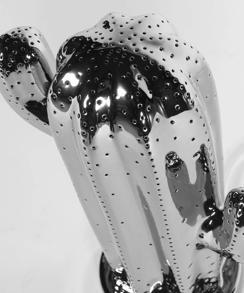DULTON（ダルトン） 照明 PORCELAIN CACTUS LIGHT CHROME/卓上ランプ