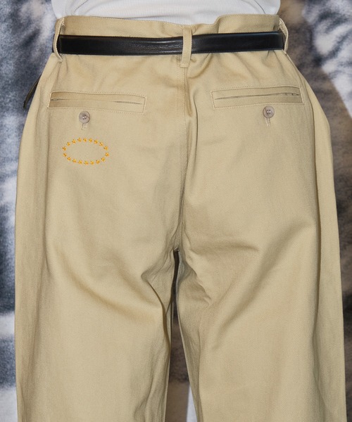 AFB（エーエフビー） ワイドパンツ チノパン SUPER BAGGY STUDDED