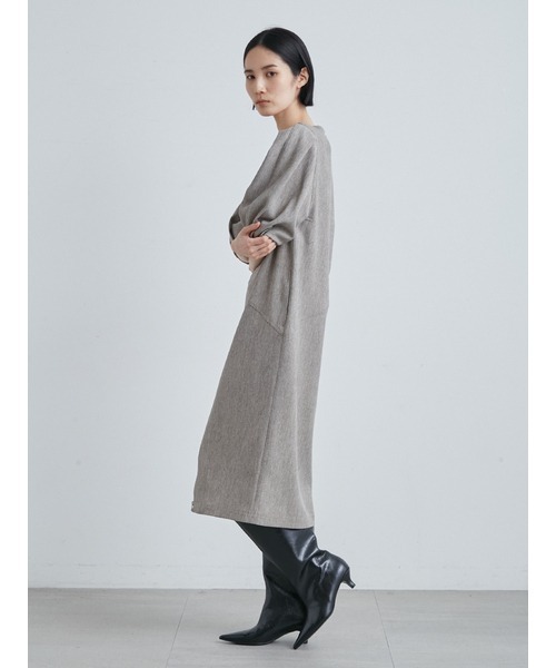 「MIESROHE」 半袖ワンピース 0 ネイビー レディースの画像