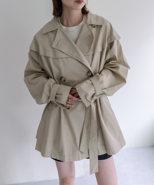 mystic（ミスティック） トレンチコート 2 ベージュ レディース
