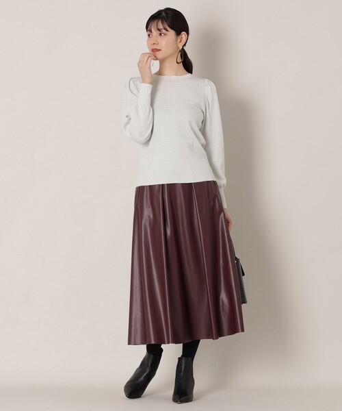 「EPOCA THE SHOP」 長袖ニット 38 シルバー レディース_画像5