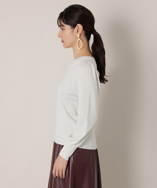 「EPOCA THE SHOP」 長袖ニット 38 シルバー レディース_画像6