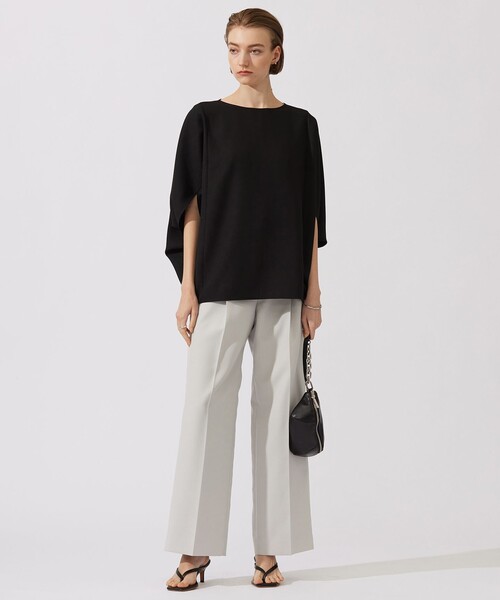 「ICB」 長袖ブラウス 2 グレー レディース_画像6