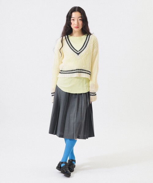 BEAMS BOY Vネックニット BEAMS BOY（ビームス ボーイ） ニット セーター 「5/7値下げ」Vネック