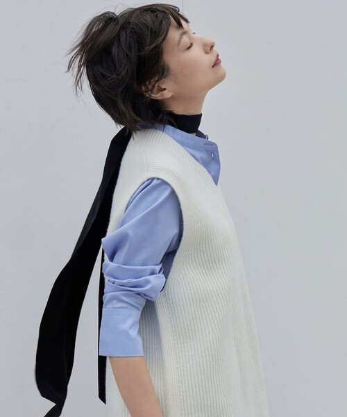 「ICB」 ニットベスト SMALL ブラック レディース_画像3