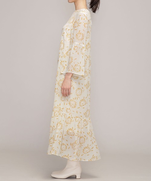 NE QUITTEZ PAS!（ヌキテパ） 長袖ワンピース M ベージュ系その他