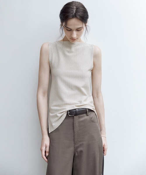 「tageechita」 ノースリーブトップス M ブラック レディース_画像6