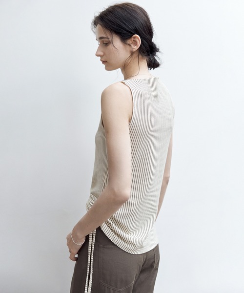 「tageechita」 ノースリーブトップス M ブラック レディース_画像7