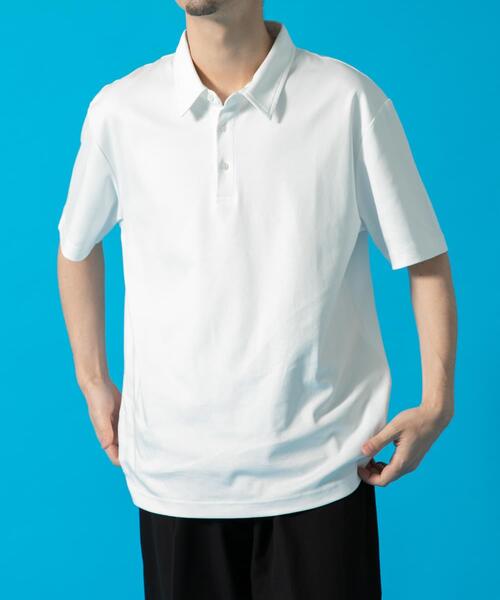 「URBAN RESEARCH ROSSO MEN」 半袖ポロシャツ X-LARGE ライトグレー メンズ_画像3