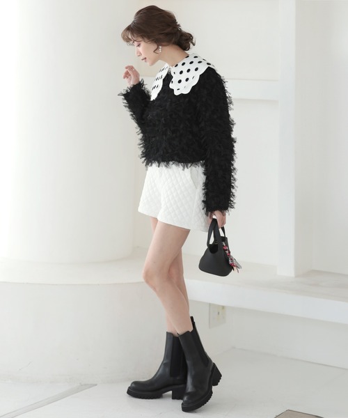 「MERAKI」 長袖カットソー FREE ホワイト レディース_画像5