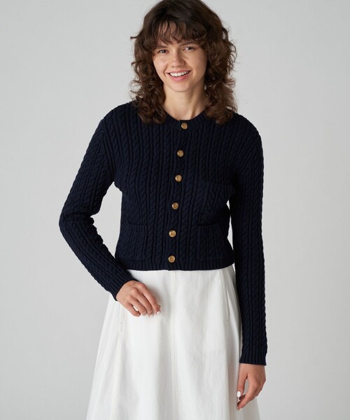 TOMORROWLAND（トゥモローランド） ニットカーディガン S ネイビー