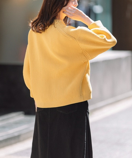 「Munich」 長袖ニット FREE イエロー レディース_画像5