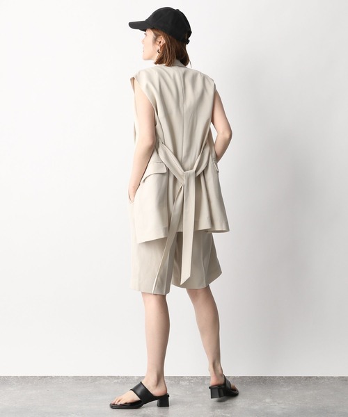 「A part by」 ベスト FREE ライトベージュ レディース_画像2