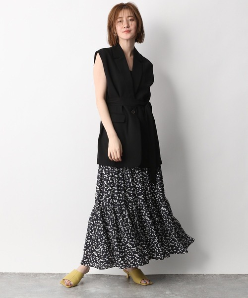 「A part by」 ベスト FREE ライトベージュ レディース_画像5