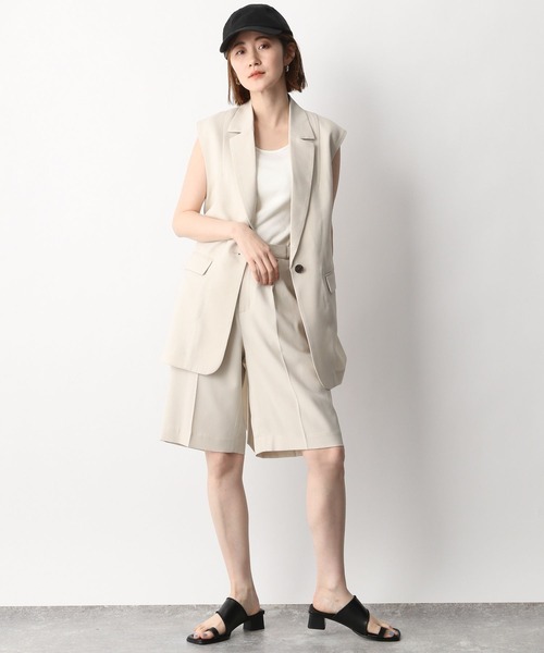 「A part by」 ベスト FREE ライトベージュ レディース_画像6