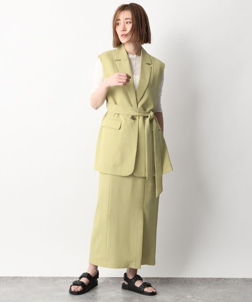 「A part by」 ベスト FREE ライトベージュ レディース_画像8