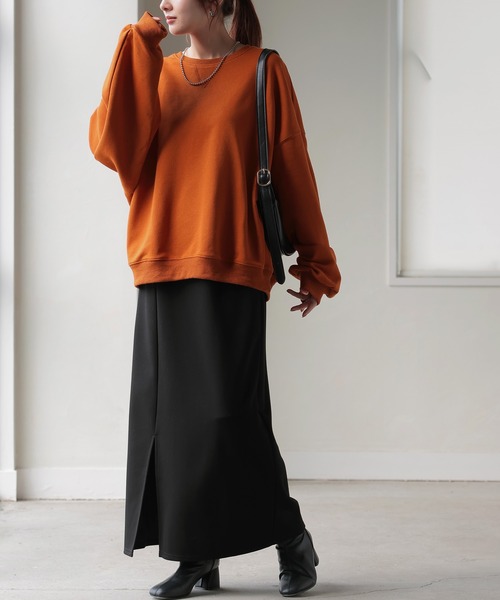 「HUG.U」 スウェットカットソー FREE チェリーレッド レディース_画像7