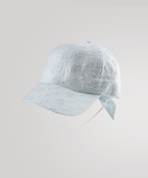 branshes（ブランシェス） キャップ 帽子 カットワークレースリボン