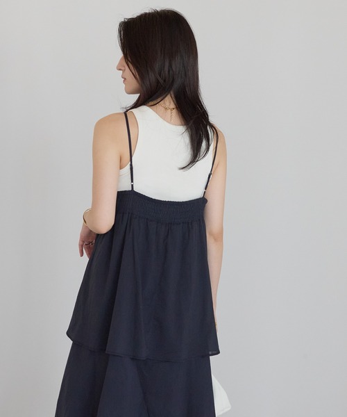 sakishimatokyo ワンピース 夏 「India Fabric」ティアードキャミ