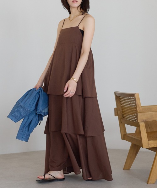 sakishimatokyo ワンピース 夏 「India Fabric」ティアードキャミ