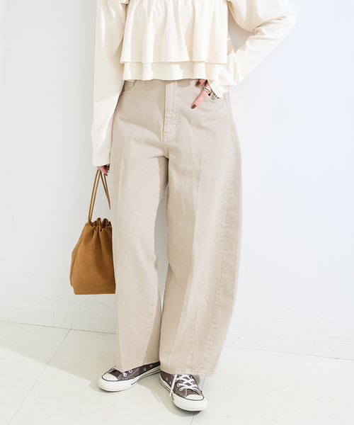 B.C STOCK（ベーセーストック） ワイドパンツ ジーンズ デニム デニム