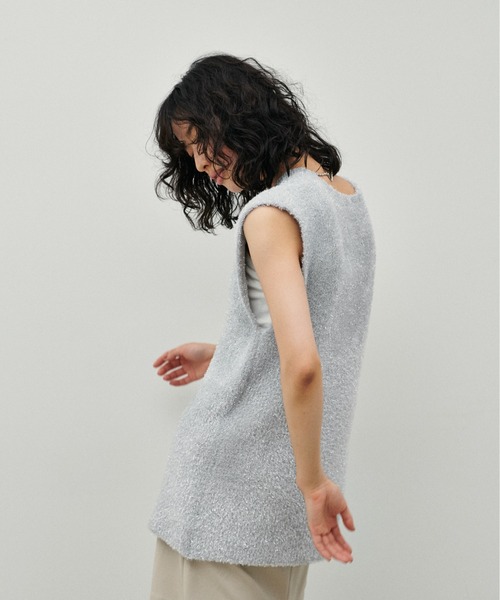 「LARUTA」 ニットワンピース FREE オフホワイト レディース_画像5