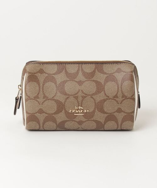 COACH ブラウンレザー ポーチ Coach ブラウン ポーチ 【公式通販】