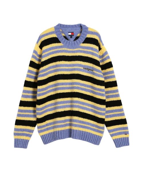 TOMMY JEANS（トミー・ジーンズ） セーター ニット ボーダー柄クルー 