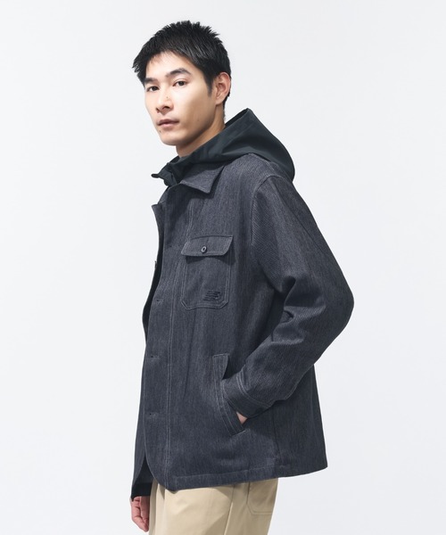 ニューバランス メンズアウターウェア デニムジャケット ジョガーパンツ　限定品 New Balance（ニューバランス） デニムジャケット gジャン 「New