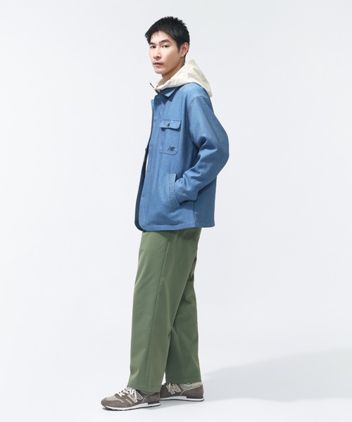 ニューバランス メンズアウターウェア デニムジャケット ジョガーパンツ　限定品 New Balance（ニューバランス） デニムジャケット gジャン メンズ