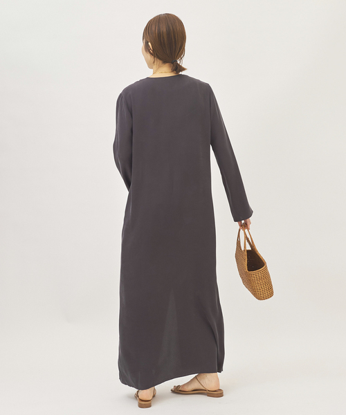 「Plage」 長袖ワンピース 36 ブラック レディース_画像6