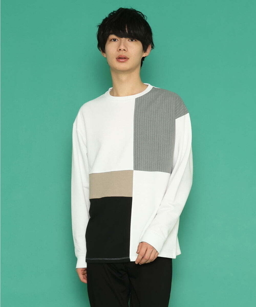 「MK MICHEL KLEIN HOMME 」 長袖Tシャツ 46 ブラック メンズ_画像3