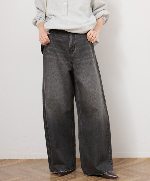 ワイドパンツ ジーンズ デニム デニムパンツ 「一部WEB限定追加」バギーDENIM レディースの画像