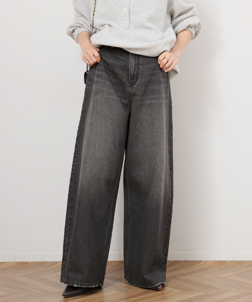 ワイドパンツ ジーンズ デニム デニムパンツ 「一部WEB限定追加」バギーDENIM レディースの画像