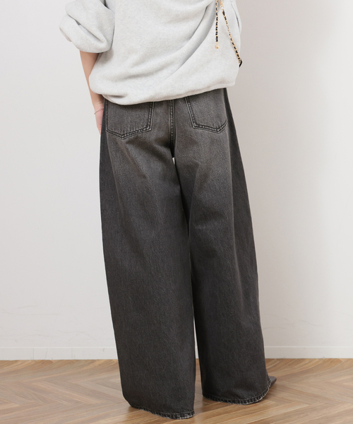 ワイドパンツ ジーンズ デニム デニムパンツ 「一部WEB限定追加」バギーDENIM レディースの画像