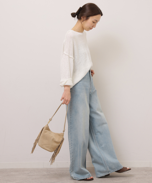 ワイドパンツ ジーンズ デニム デニムパンツ 「一部WEB限定追加」バギーDENIM レディースの画像