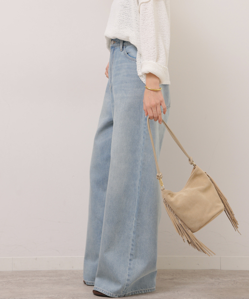 ワイドパンツ ジーンズ デニム デニムパンツ 「一部WEB限定追加」バギーDENIM レディースの画像