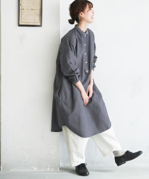 「soulberry」 長袖ワンピース M グレー レディース_画像2