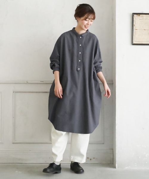 「soulberry」 長袖ワンピース M グレー レディース_画像6