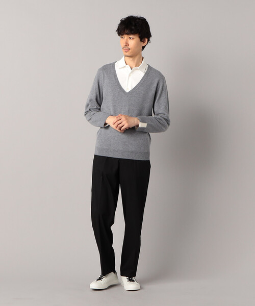 「COMME CA MEN」 長袖ニット L ブラック メンズ_画像3