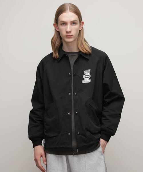 最終値下げSchott ブラック ナイロンジャケット B.S. HOODED JKT/ブラックシープ シェル ジャケット | Schott