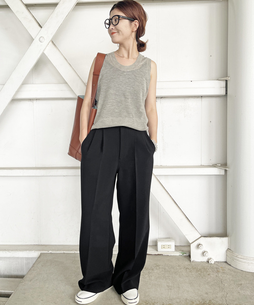 「Spick \u0026 Span」 スラックス 38 ベージュ レディースの画像