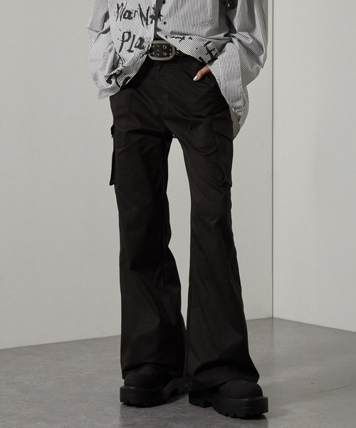 「Alfred Alex」 カーゴパンツ M ブラウン レディース_画像2